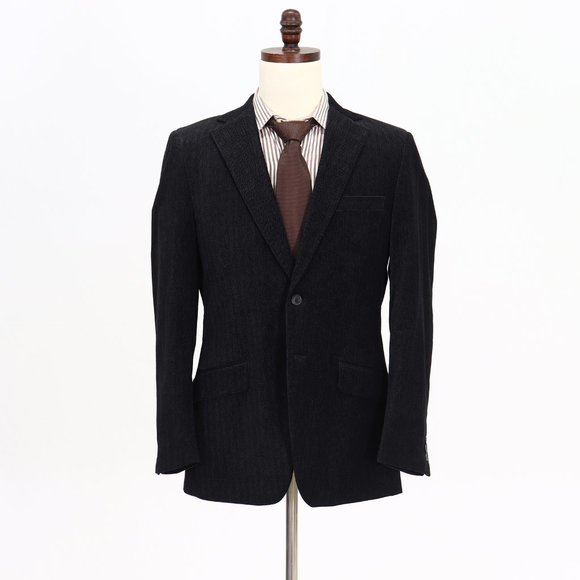 H&M 40R Black HB 2-Button Sport Coat Blazer Jacket B827 - Picture 1 of 11